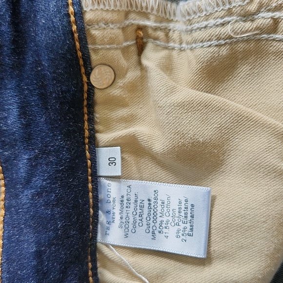 Rag & Bone Cate Mid-Rise Skinny Ankle Jeans 26" inseam Size 30 - Picture 5 of 14